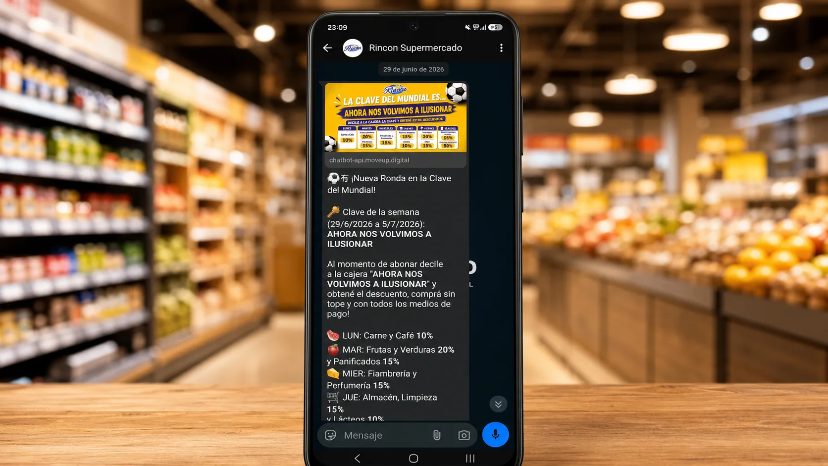 Supermercado Rincón — Campañas de Fidelización por WhatsApp